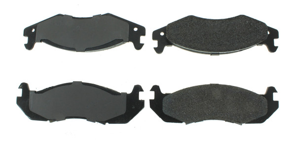 Centric Brake Parts Posi-Quiet Semi-Metallic Brake Pads With Hardwar 104.0203