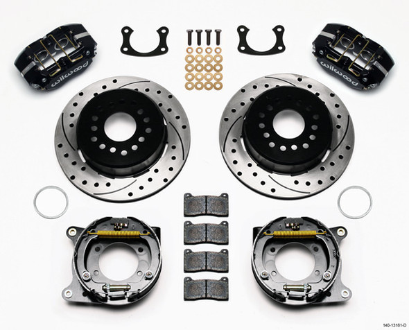 Wilwood P/S Rear Brake Kit New Big Ford Drilled 2.5In 140-13181-D