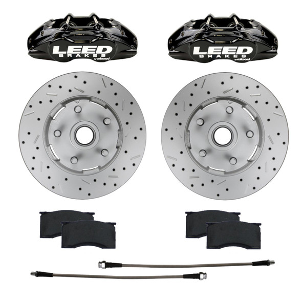 Leed Brakes 64-67 Mustang Brake Caliper/Pad/Rotor Kit Bcc0005Rkx