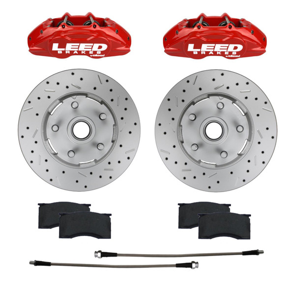 Leed Brakes 64-67 Mustang Brake Caliper/Pad/Rotor Kit Rcc0005Rkx