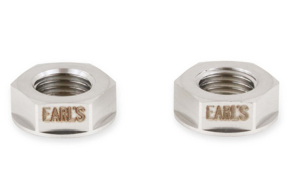 Earls 3An Flanged Bulkhead Nut Ss 2Pk Ss592503Erl