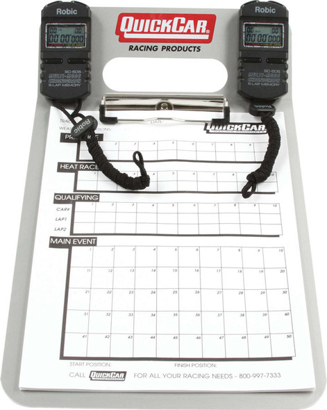 Quickcar Racing Products Dual Timing Clipboard  51-070