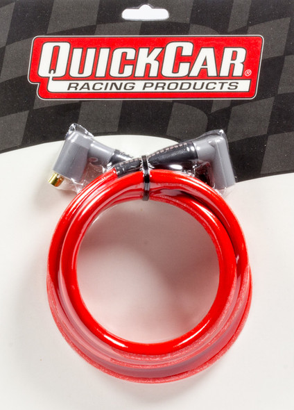 Quickcar Racing Products Coil Wire - Red 48In Hei/Socket 40-485