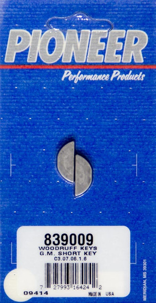 Pioneer Woodruff Key Kit  839009
