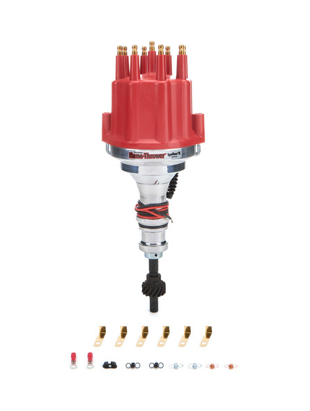 Pertronix Ignition Sbf Billet Distributor W/Red Male Cap D130811