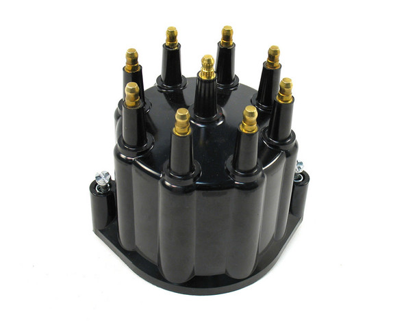 Pertronix Ignition Distributor Cap - Black W/Male Tower D650710