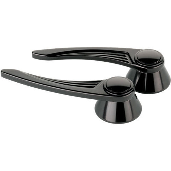 Billet Specialties Black Door Handles Ball Milled Gm/Ford 49-Up Blk45525