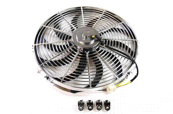 Racing Power Co-Packaged 16In Electric Fan Curved Blades R1207