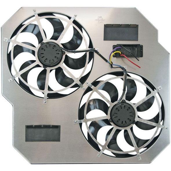 Flex-A-Lite Fan Electric 15In Dualsh Rouded Puller Controls 104641
