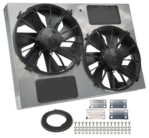 Derale 13In Dual High Output Rad Fans Puller 16927