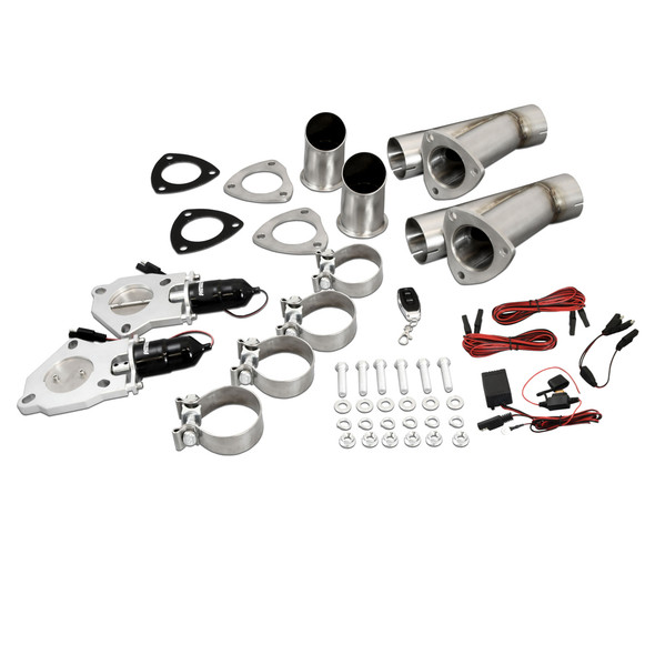 Patriot Exhaust 2.5 Electric Cutout Dual System W/Remote Pec250K