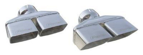 PYPES PERFORMANCE EXHAUST Exhaust Tips Slip Fit 3in Dual Rectangle Slant EVT88