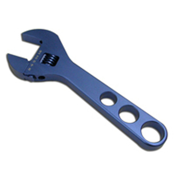 Racing Power Co-Packaged 8In Adjustable Aluminum Wrench Blue R6205