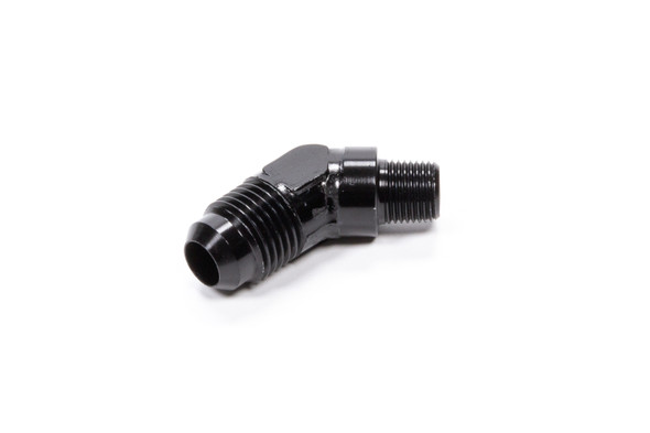 Fragola 45 Deg Adapter Fitting #6 X 1/8 Mpt Black 482362-Bl