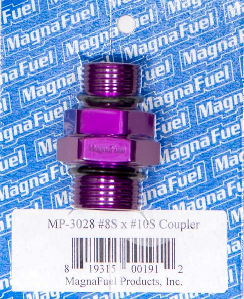 Magnafuel/Magnaflow Fuel Systems #10 To #8 Straight Coupler Fitting Mp-3028
