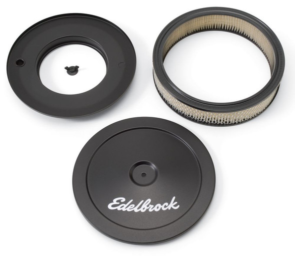 Edelbrock 10In Signature Series A/C - Black 1203