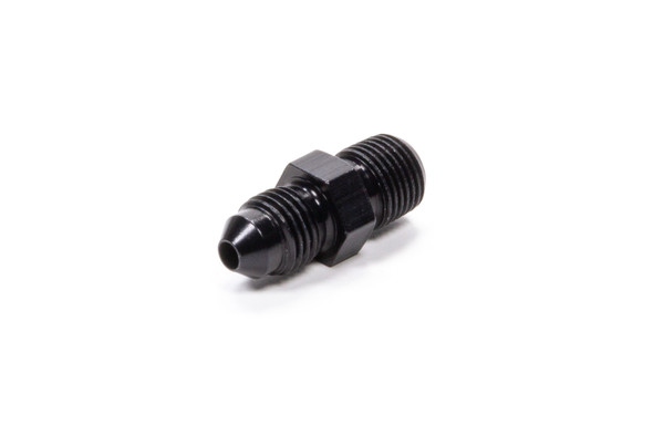 Fragola Straight Adapter Fitting #3 X 1/8 Mpt Black 481603-Bl