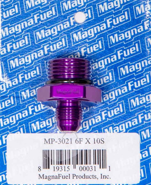 Magnafuel/Magnaflow Fuel Systems #6 To #10 O-Ring Male Adapter Fitting Mp-3021