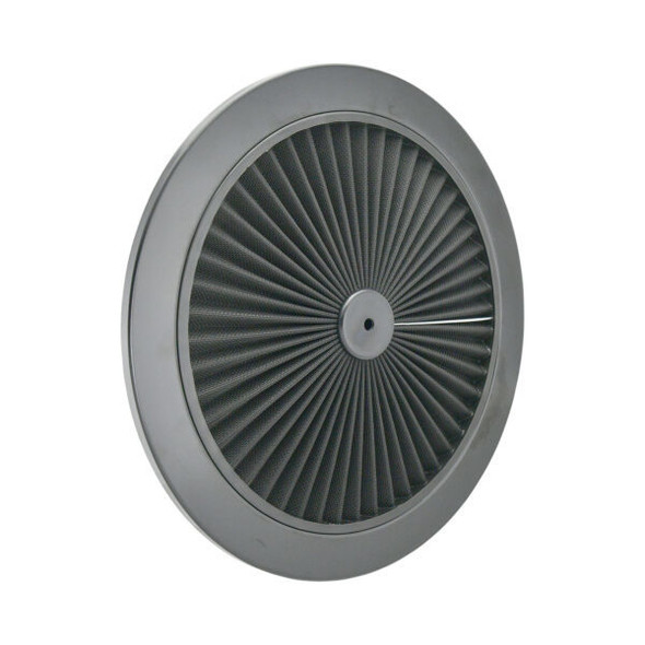 Specialty Products Company Air Cleaner Top 14In Flow-Thru Black Filter 7110Abk