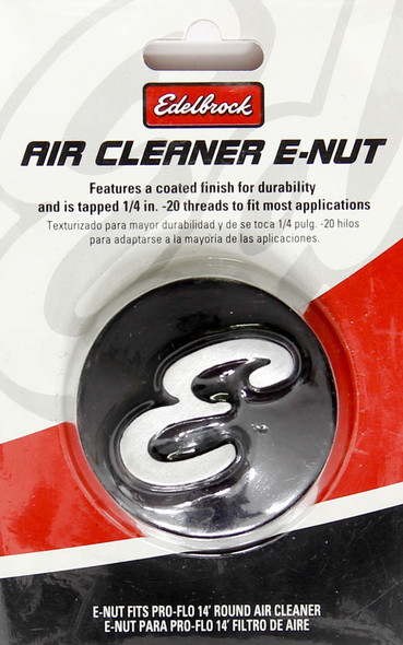 Edelbrock Nut - Air Cleaner 2-1/8 Dia. Black Anodiized 4271