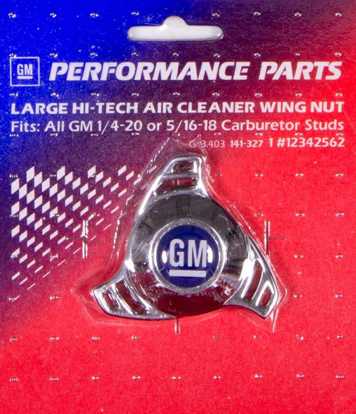 Proform Air Cleaner Center Nut- Large Hi Tech Gm Logo 141-327