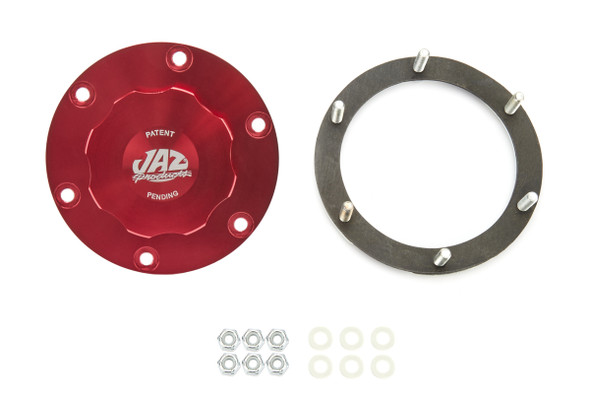 Jaz Billet Alm Threaded Cap Assembly 6-Bolt Red 391-725-06