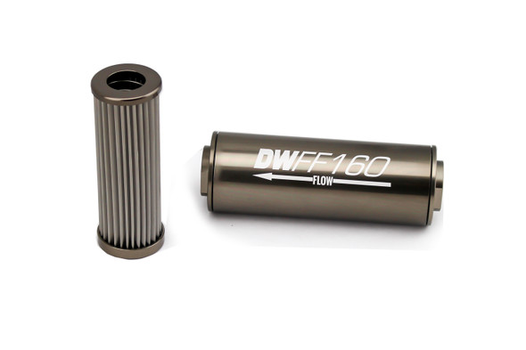 Deatschwerks Fuel Filter 8An Female Orb Ports 160Mm Length 8-03-160-010K