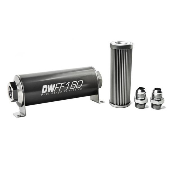 Deatschwerks In-Line Fuel Filter Kit 10An 10-Micron 8-03-160-010K-10