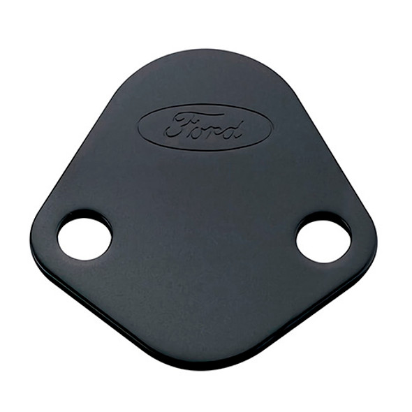 Ford Fuel Pump Block-Off Plate Black W/Ford Logo 302-291