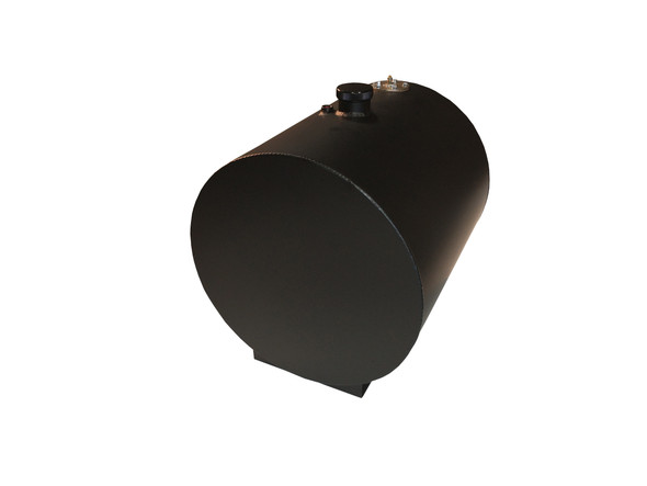 Rci Fuel Tank 12Gal Aluminum Round Street Rod Black 2120Ads