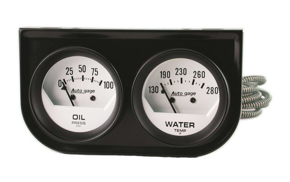 Autometer 2-1/16In Oil/Water Short Sweep Console 2323