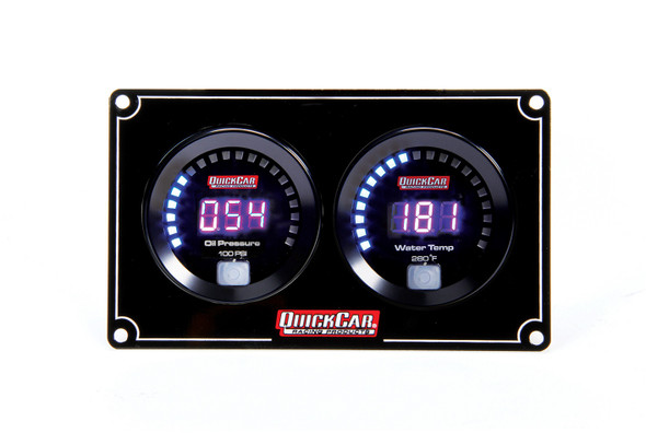 Quickcar Racing Products Digital 2-Gauge Panel Op/Wt 67-2001