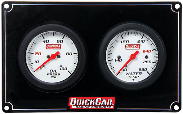 Quickcar Racing Products 2 Gauge Extreme Panel Op/Wt 61-7001