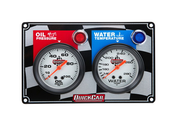 Quickcar Racing Products 2 Gauge Panel Op/Wt  61-6001