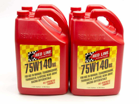 Redline Oil 75W140Ns Gl-5 Gear Oil Case 4X1 Gallon 57105 Case/12