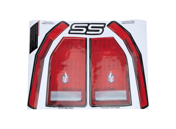 Allstar Performance M/C Ss Tail Decal Kit 1983-88 All23017