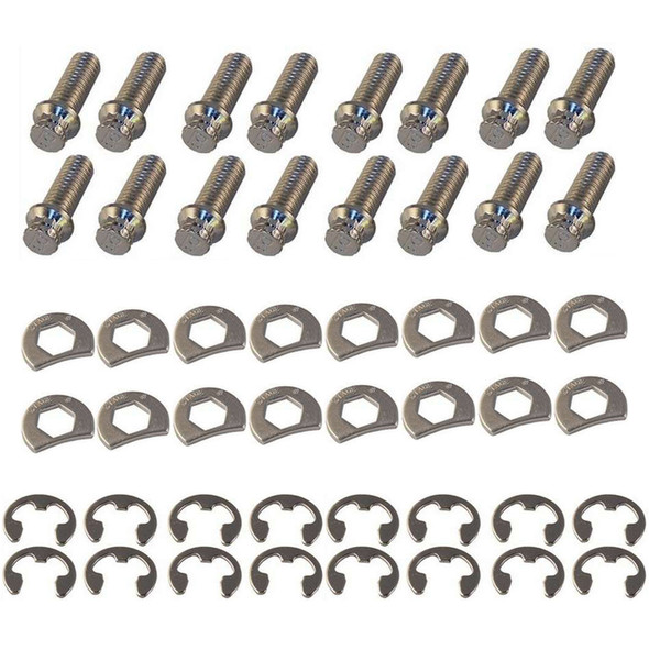 Stage 8 Fasteners S/S Header Bolt Kit - 6Pt. 3/8-16 X 1In (16) 8953