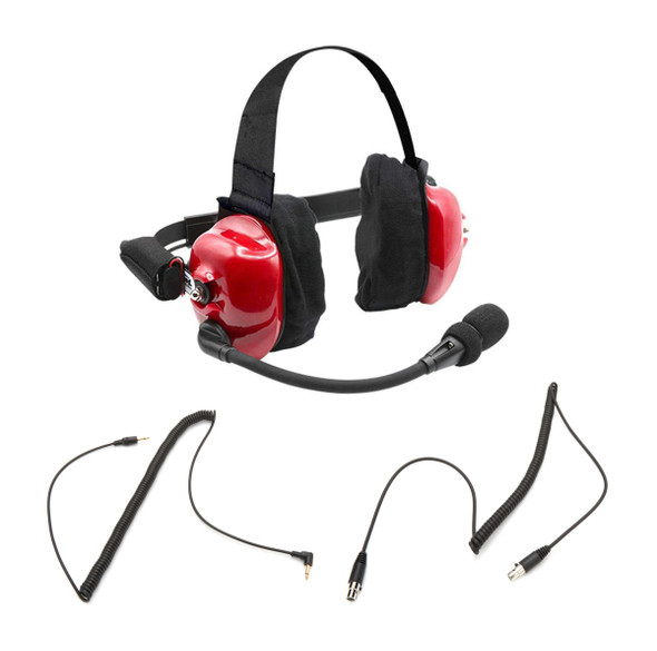 Rugged Radios Headset Track Talk Red Linkable Intercom H80-Rd