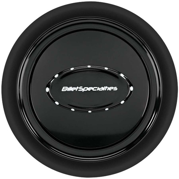 Billet Specialties Horn Button Smooth Black Anodized 32729