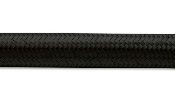 Vibrant Performance 10Ft Roll -6 Black Nylon Braided Flex Hose 11966