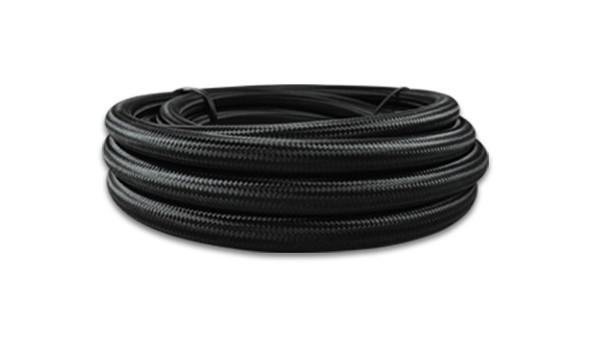 Vibrant Performance 10Ft Roll Of Black Nylon Braided Flex Hose 18968