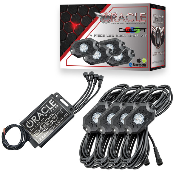 Oracle Lighting Bluetooth Led Underbody Rock Light Kit Colorshif 5796-333