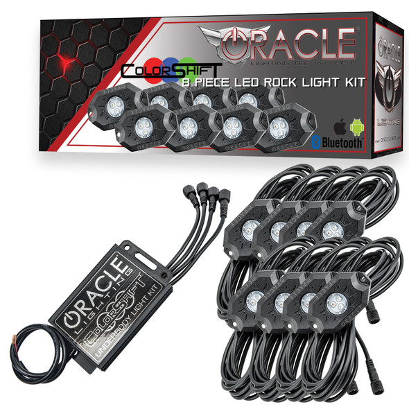 Oracle Lighting Bluetooth Led Underbody Rock Light Kit Colorshif 5797-333