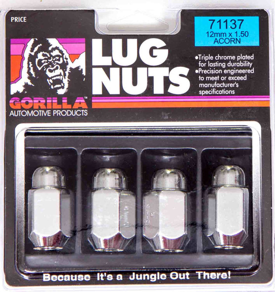 Gorilla 100 Lugnuts 7/16 Acorn 13/16 Hex 71178