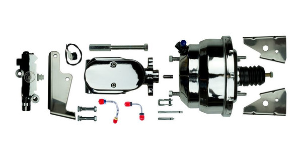RIGHT STUFF DETAILING Chrome 8in Dual Booster&Master Cylinder J81315171