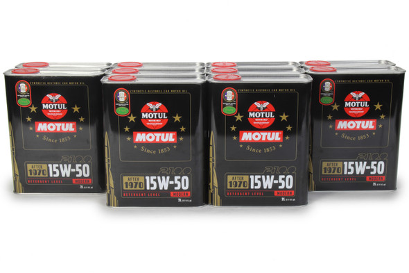 Motul Usa 2100 Classic Oil 15W50 Case 10 X 2 Liter 104512