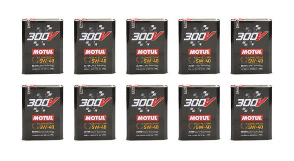 Motul Usa 300V 5W40 Racing Oil Cas 10X2 Liters 110817