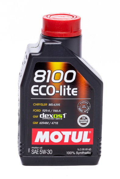 Motul Usa 8100 Eco-Lite 5W30 1 Liter Dexos1 Mtl108212