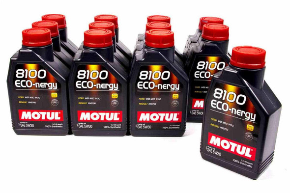 Motul Usa 8100 Eco-Nergy 5W30 Oil Case/12-Liter 102782