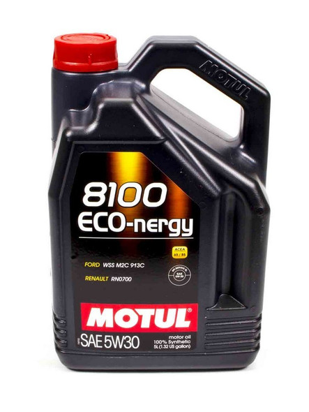 Motul Usa 8100 Eco-Nergy 5W30 Oil 5 Liters Mtl102898